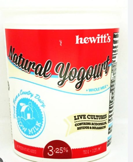 Hewitts yogurt